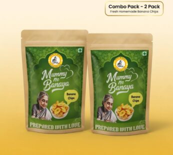 Kerala Homemade Banana Chips 200gm (Pack of 2) – Mummy Ne Banaya