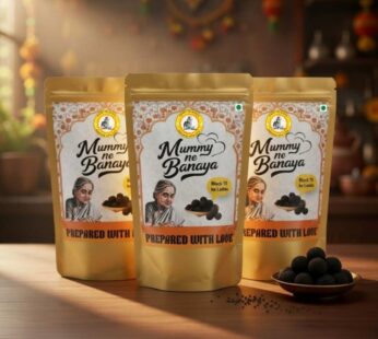 Mummy ne Banaya Til ke Laddu Traditional Indian Sweet, Made with Sesame Seeds and Jaggery, No Preservatives, Healthy snacks |Makar Skranti Special Snacks | Winter Laddu Homemade Recipe 250gm (Pack of 3, Til ka Ladoo)