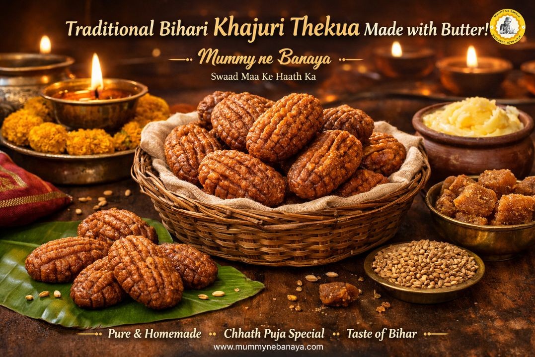 Traditional Bihari Festival Khajuri Thekua Made with Butter