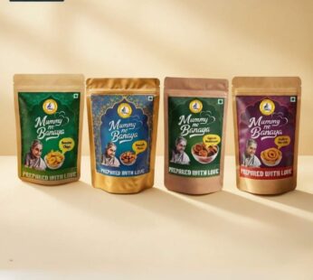 Sweet & Salty Snack Combo Pack – Banana Chips, Murukku, Bhakarwadi, Namak Pare, Thekua & Khajuri | Indian Snacks Box