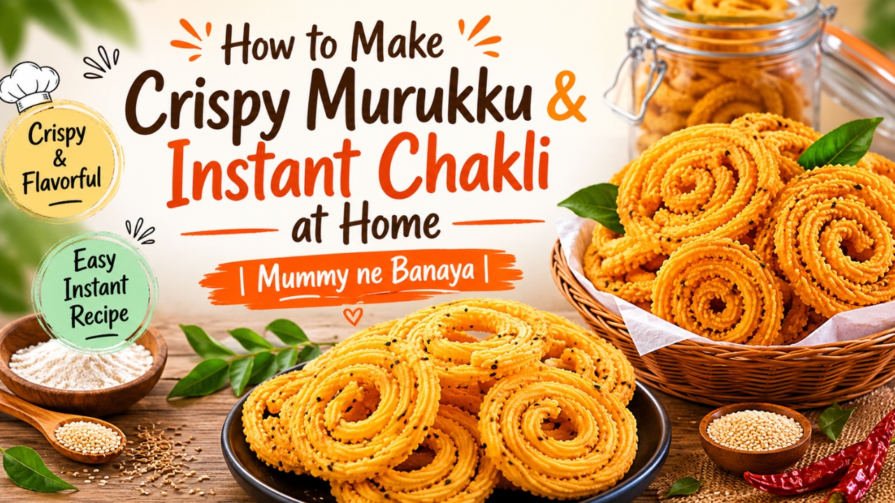 How to Make Crispy Murukku & Instant Chakli at Home